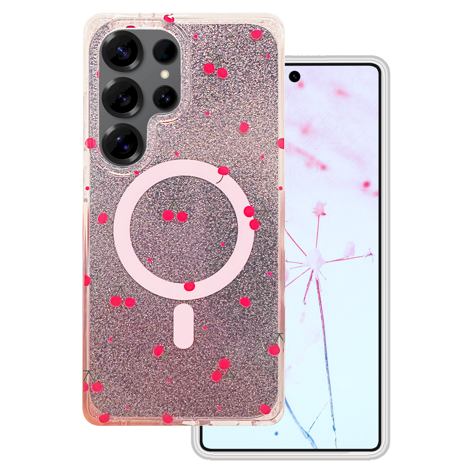Mocco Cherry Mag Back Case for Samsung Galaxy S25 Ultra