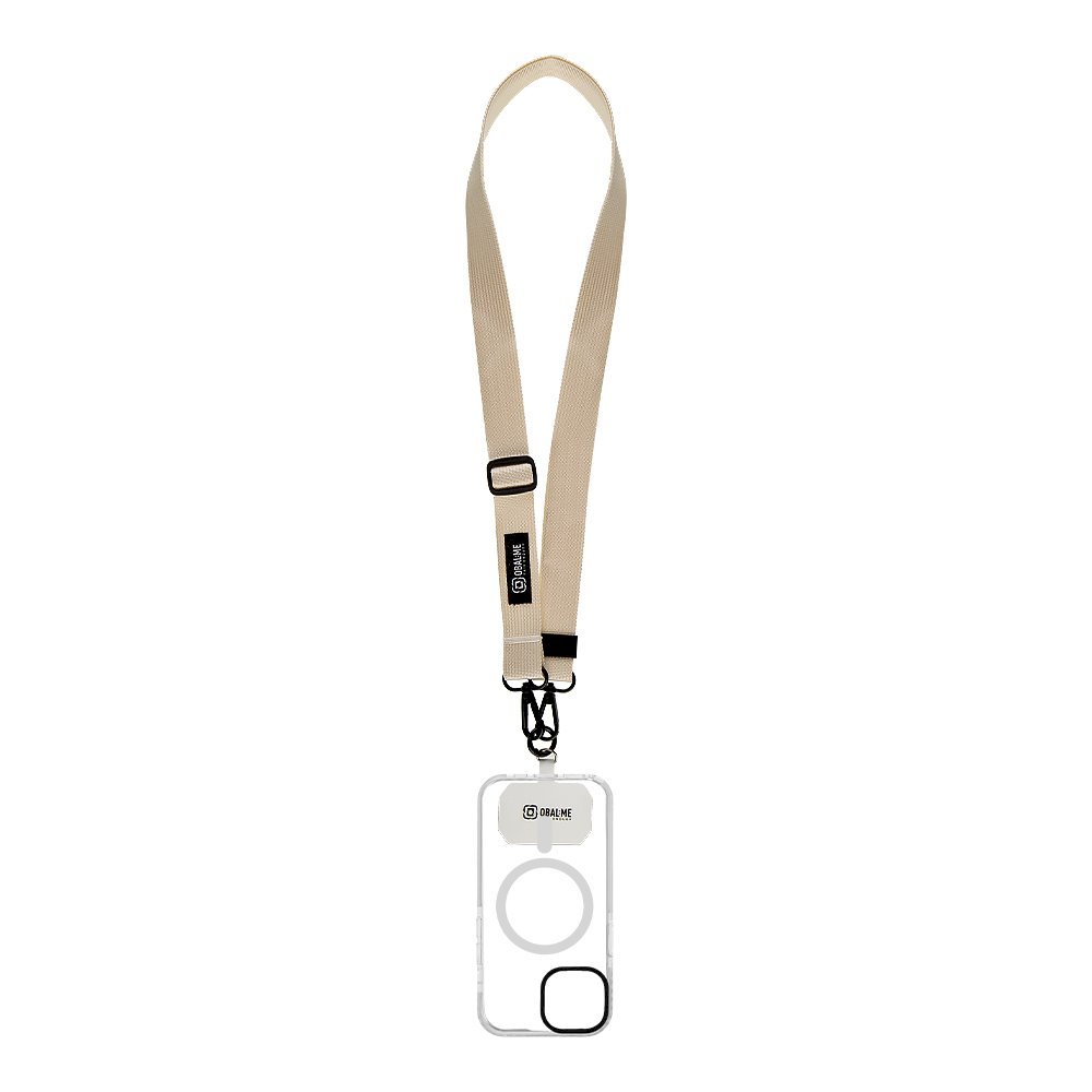 Obal:Me NeckTag Ribbon Rope for Mobile Phone / ivory