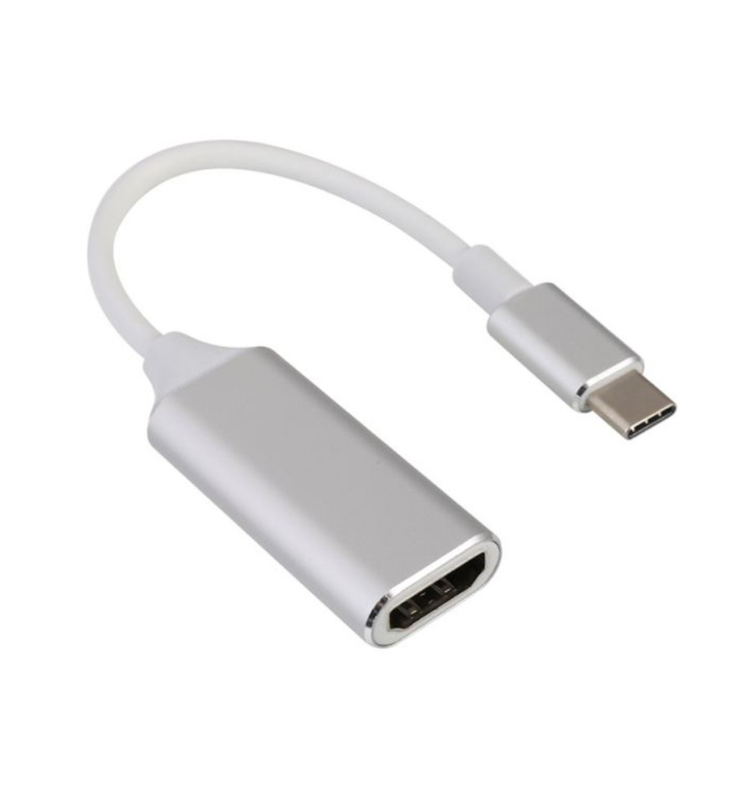 RoGer Multimedia Adapter USB-C to HDMI (4K @ 30Hz, 1080P @ 60Hz) Silver