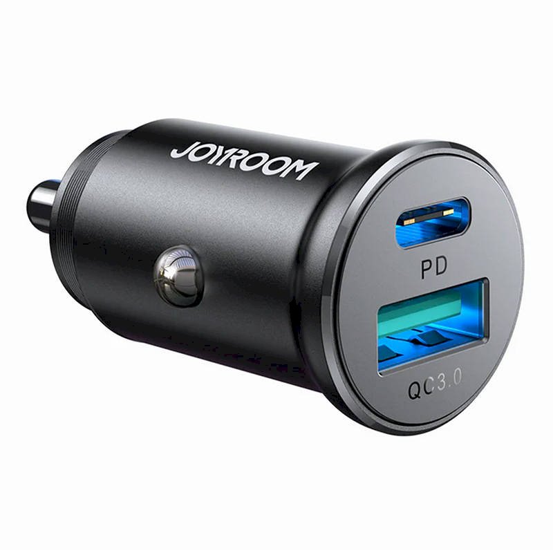 Joyroom Car Charger Mini C+U 30W / black