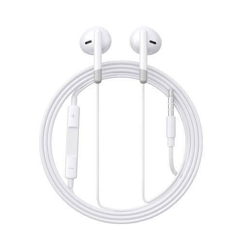 Joyroom JR-EW01 Earphone Wired In-Ear Headphones with Remote and Microphone 3.5mm Jack / white EU