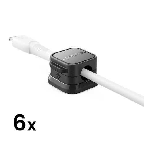 Joyroom JR-ZS368 Cable Organizer Magnetic up to 7.5 mm diameter (6pcs) / Black