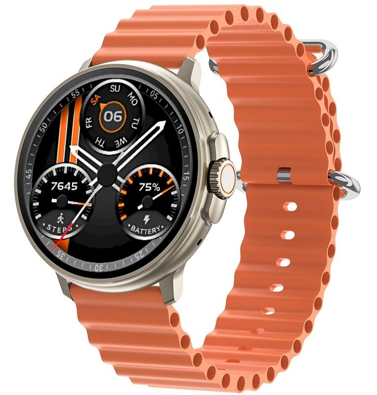 Rubicon RNCF15 Smartwatch / titanium / orange