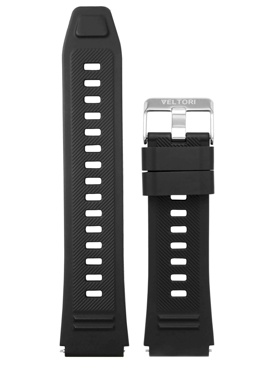 Veltori VT110 Watch Strap 22mm VTP110 / black