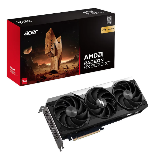 Acer RX9070 Videokarte 16GB GDDR6