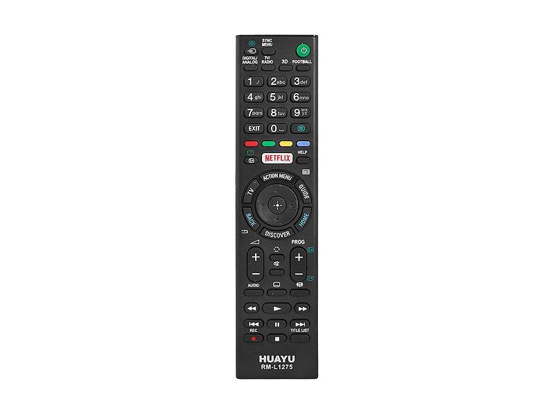 HQ LXP1275 TV remote control for SONY LCD NETFLIX 3D RM-L1275 Black
