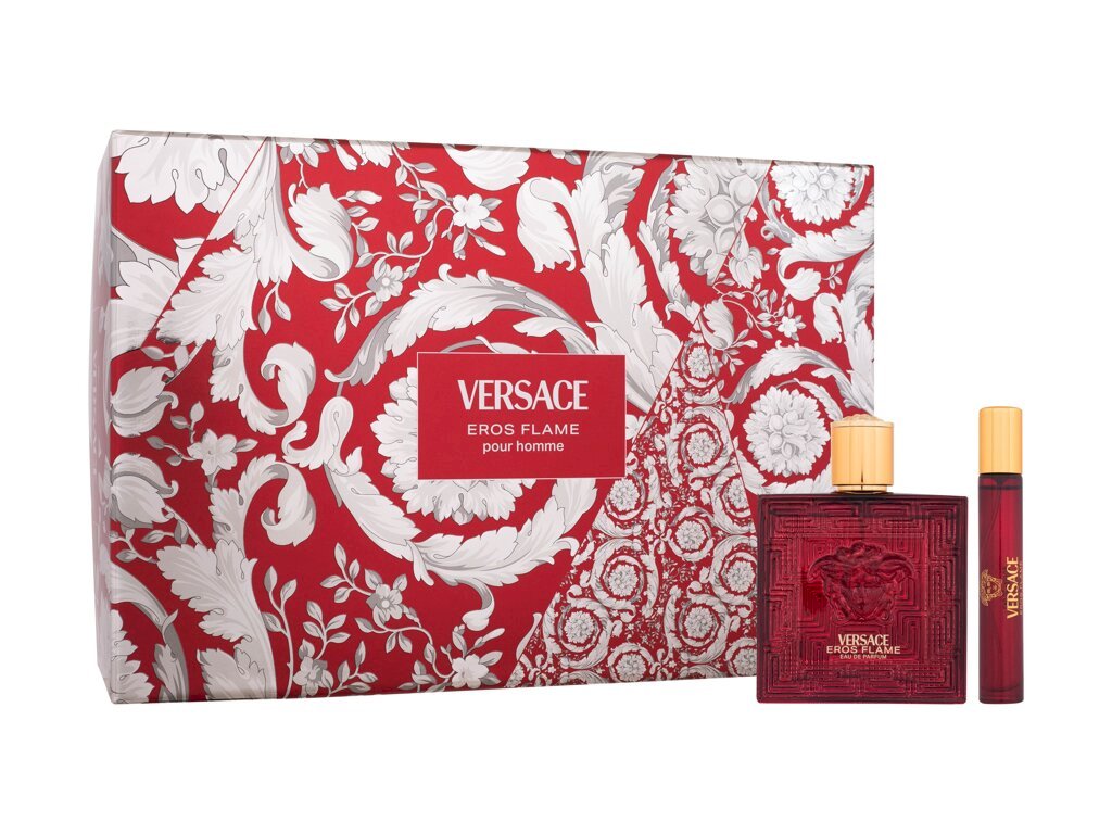 Versace Eros Flame Eau de Parfum Spray 100ml 3-Piece Set