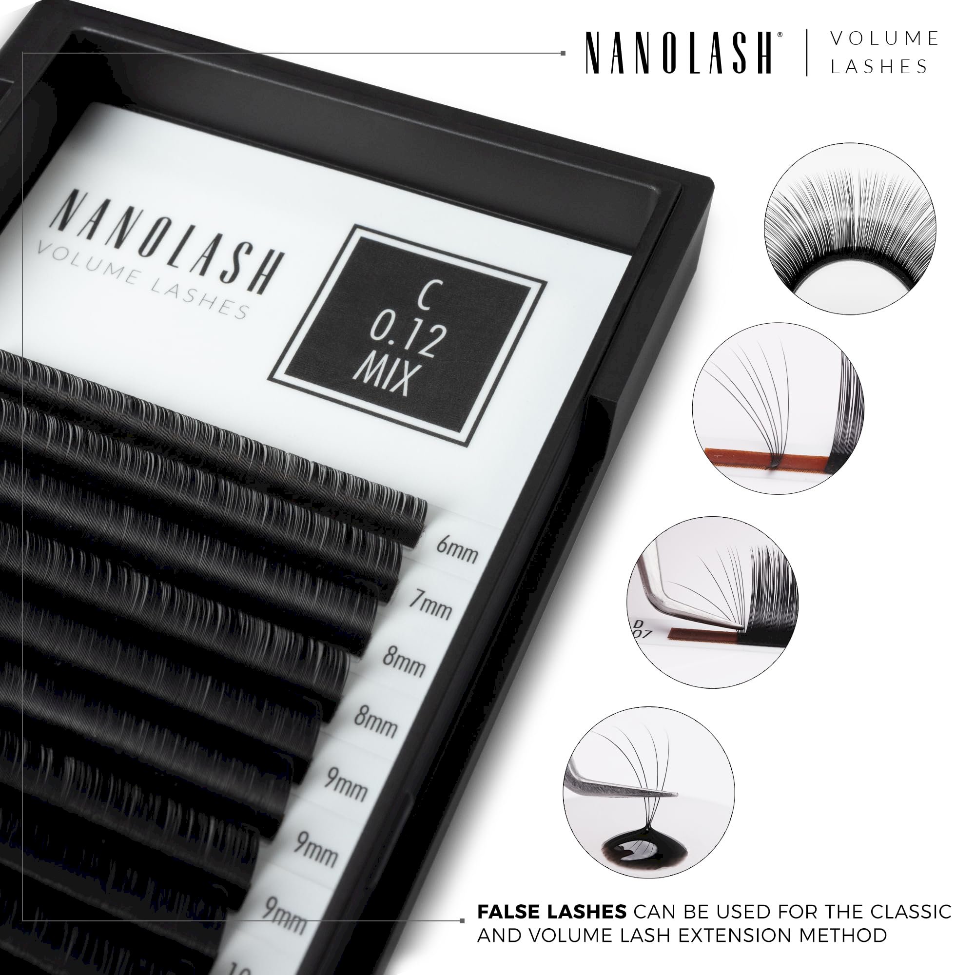 Nanolash Volume Lashes 0.12 D 9 mm