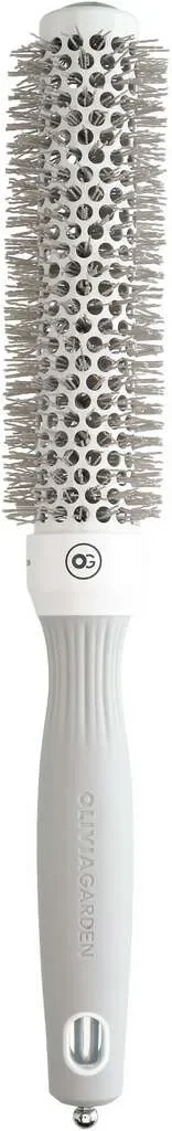 Olivia Garden Expert Blowout Speed Round Brush Wavy Bristles White AND Grey 65 mm