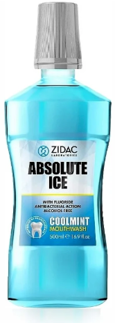 Zidac Laboratories Absolute Ice Coolmint Mouthwash