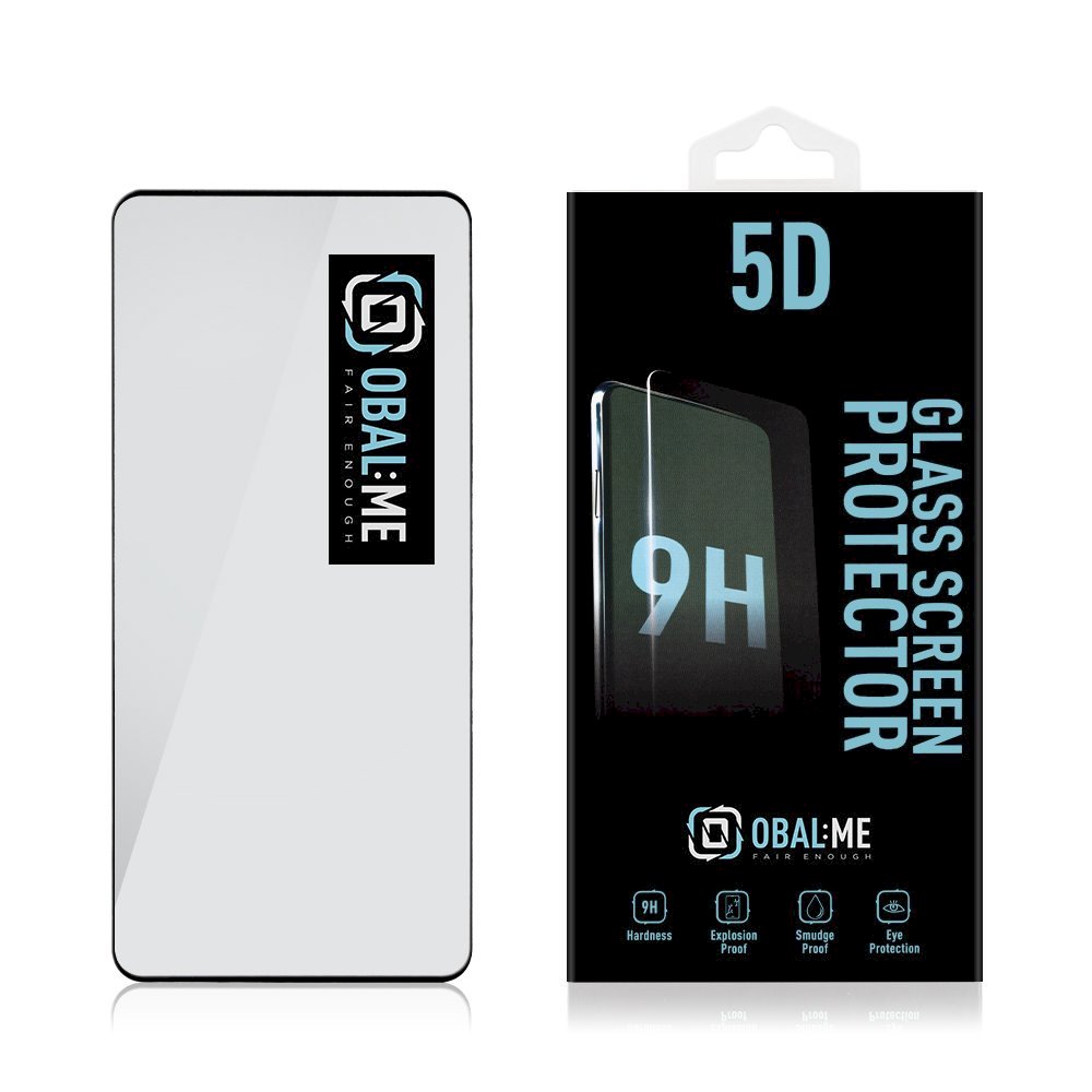Obal:Me 5D Glass Screen Protector for Motorola Edge 50 Fusion / Black