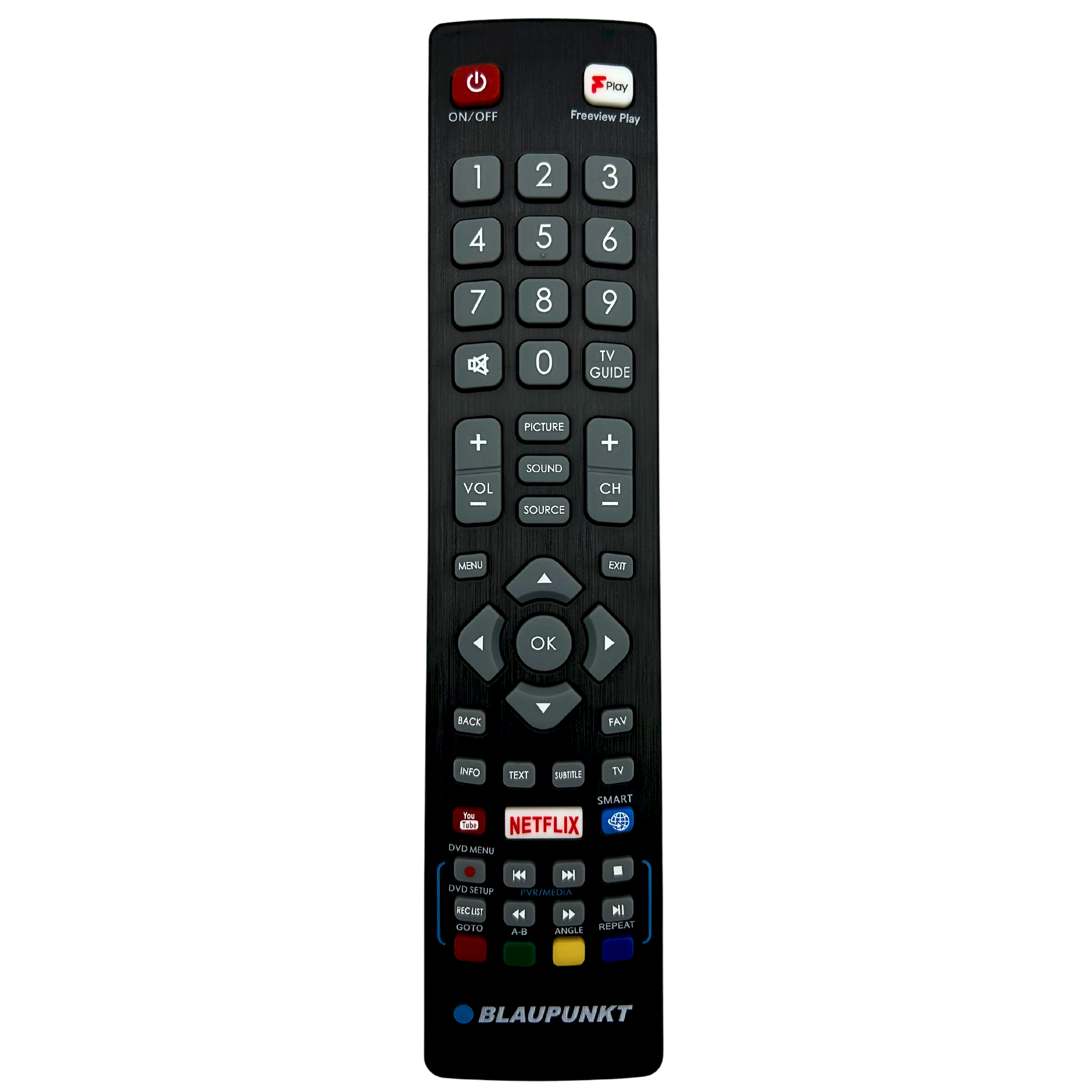 Blaupunkt LXRMC001 TV Original Remote for SHARP/ SMART, NETFLIX, YOUTUBE