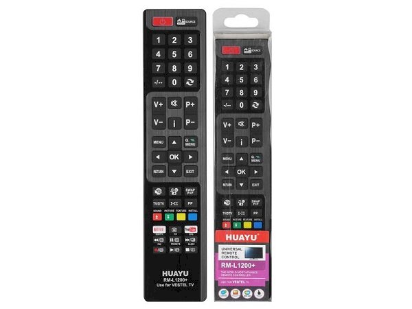 Lamex LXH120 TV Remote for Vestel RM-L1200+ Netflix, Youtube