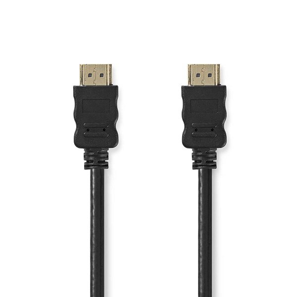 Nedis CVGT34000BK05 High-Speed HDMI Cable with Ethernet HDMI Connector - HDMI Connector 0.50 m