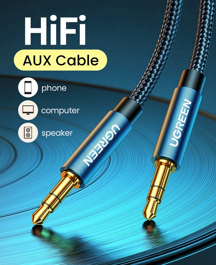 UGREEN 10688 Audio Cable 3.5mm 3 m / blue