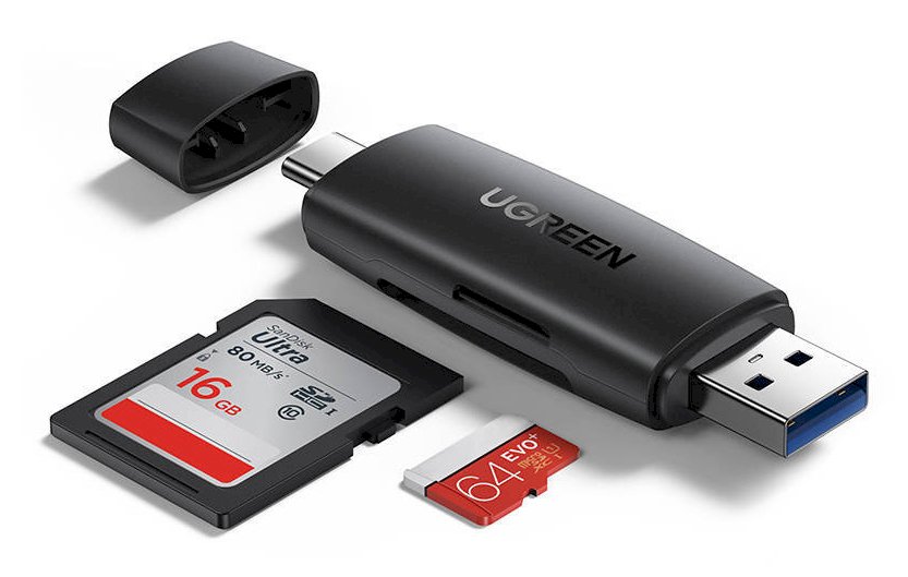 UGREEN CM304 Card Reader USB 3.0 Type-A/Type-C / black