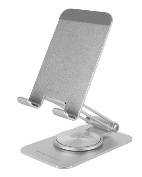 Mars Gaming MA-RSSW Aluminum Alloy Stand for Smartphones 360° / 10" / Silver
