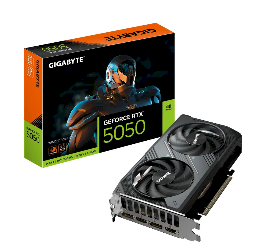 GIGABYTE GeForce RTX 5050 Windforce Max Graphics Card 8GB GDDR6