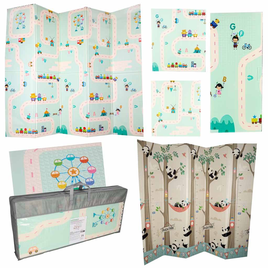 RoGer Kids Play AND Educational Foam Mat, 180x200cm
