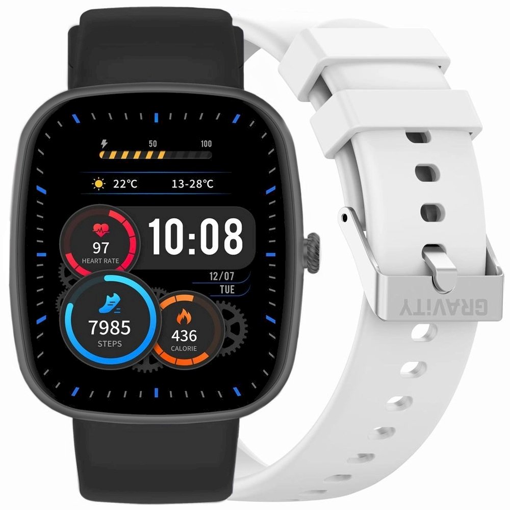 Gravity Smartwatch with 2 Straps GT18-10 / black