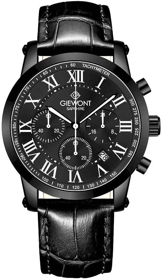 Giewont Men's Chronograph Watch Sapphire / black