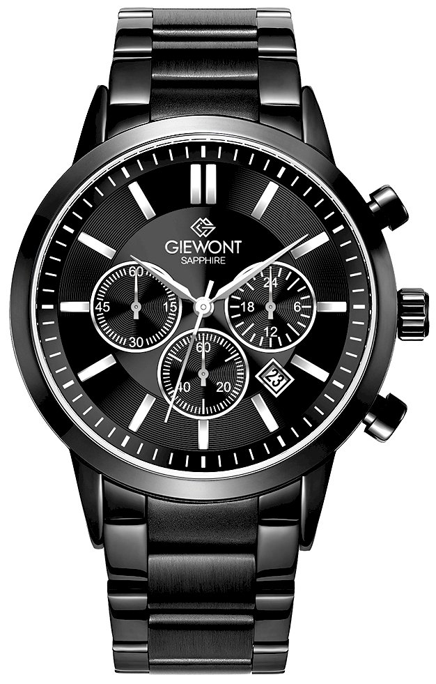 Giewont Men's Chronograph Watch Sapphire / black