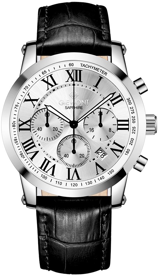 Giewont Men's Chronograph Sapphire Watch GW6260-A1 / silver