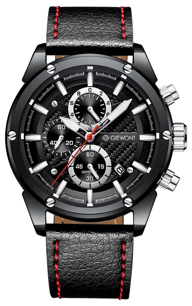 Giewont Men's Chronograph Watch Sapphire / black