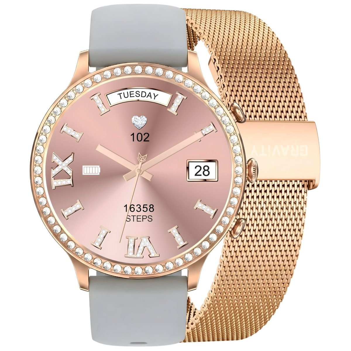 Gravity Smartwatch Strap and Bracelet GT5-8 / rose gold