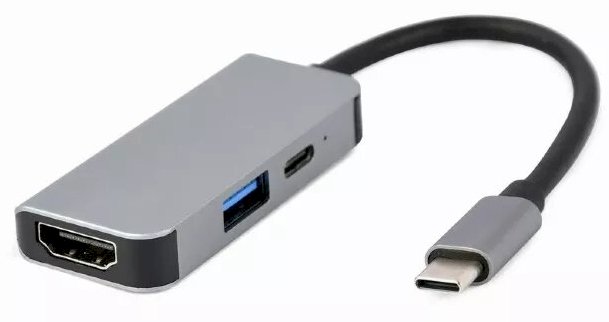 Gembird A-CM-COMBO3-02 USB Type-C 3-in-1 daudzportu