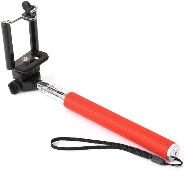 Omega OMMPKR Selfie monopod, red