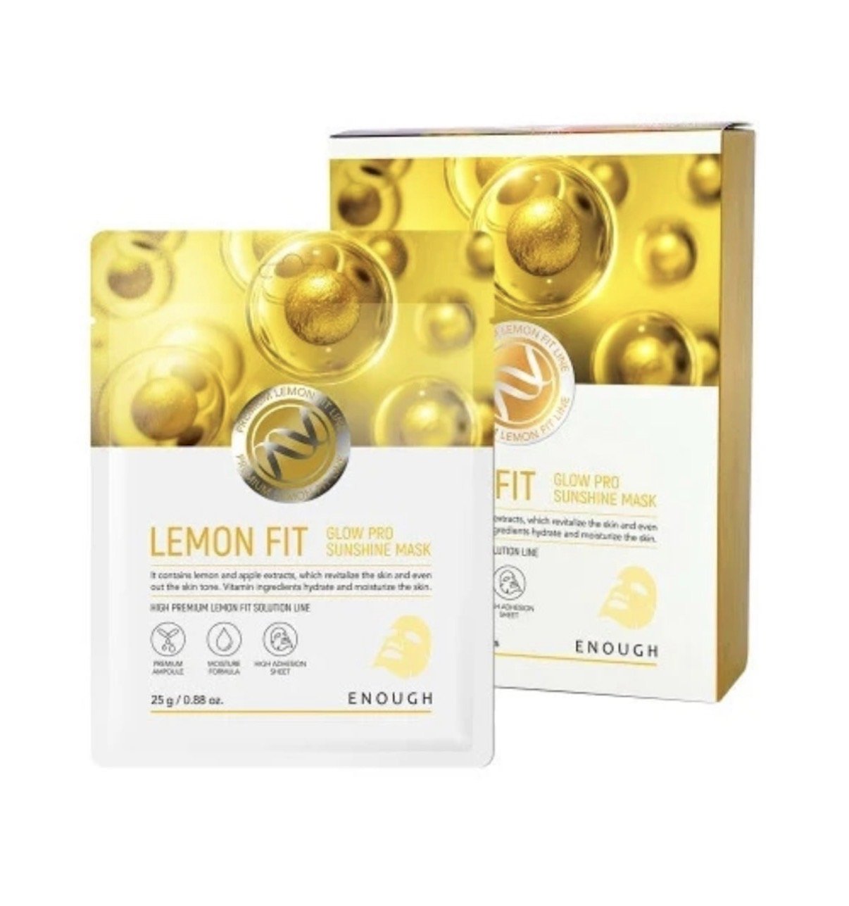 Enough Lemon Fit Glow Sunshine Mask