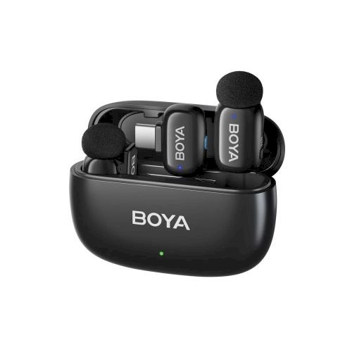 Boya Mini 2-02 USB-C Wireless Microphone Set (2 Transmitters, 1 Receiver) / 2.4GHz / 48kHz/24bit