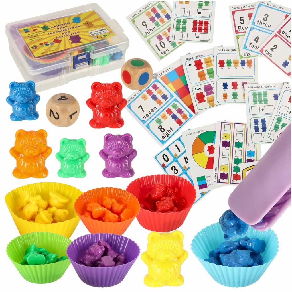 RoGer Educational Set "Learning To Count With Bears" 44 pcs