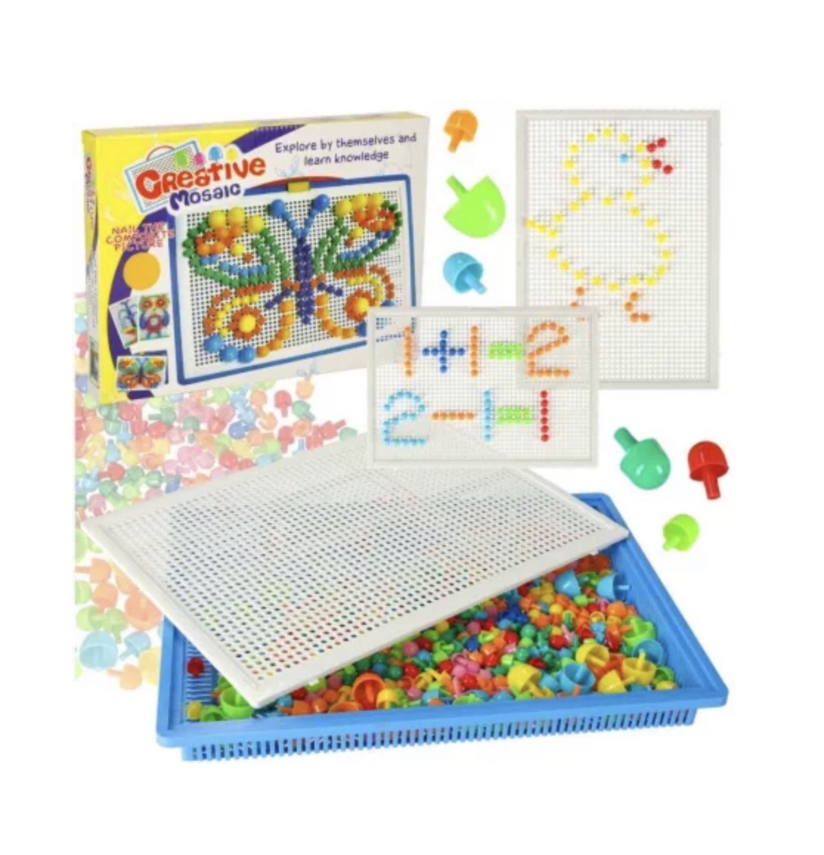 RoGer Interactive Peg Puzzle Set “Mushrooms” 296pcs