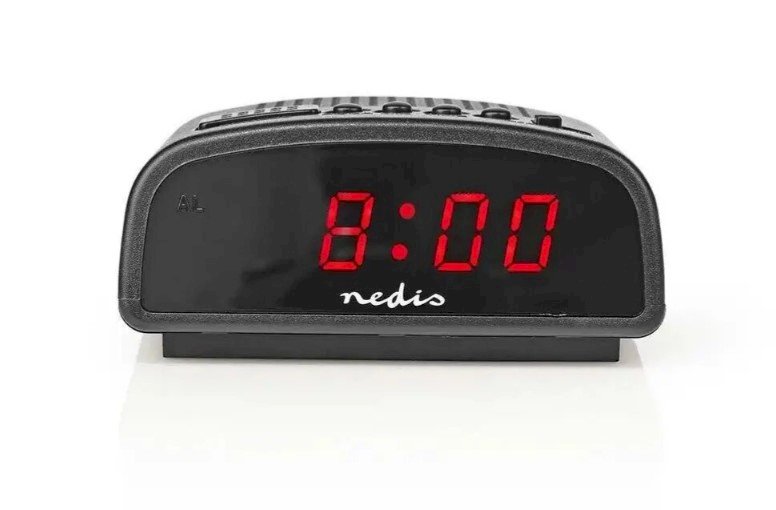 Nedis CLDK008BK LED desk clock with