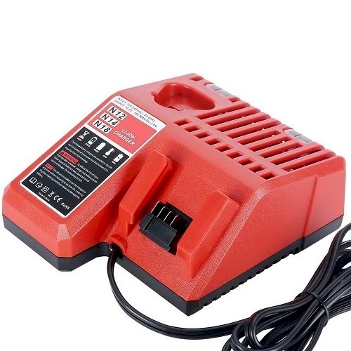 ExtraDigital Charger for MILWAUKEE Power Tool Batteries N12, N14, N18 10.8V-18V 3A Li-ion