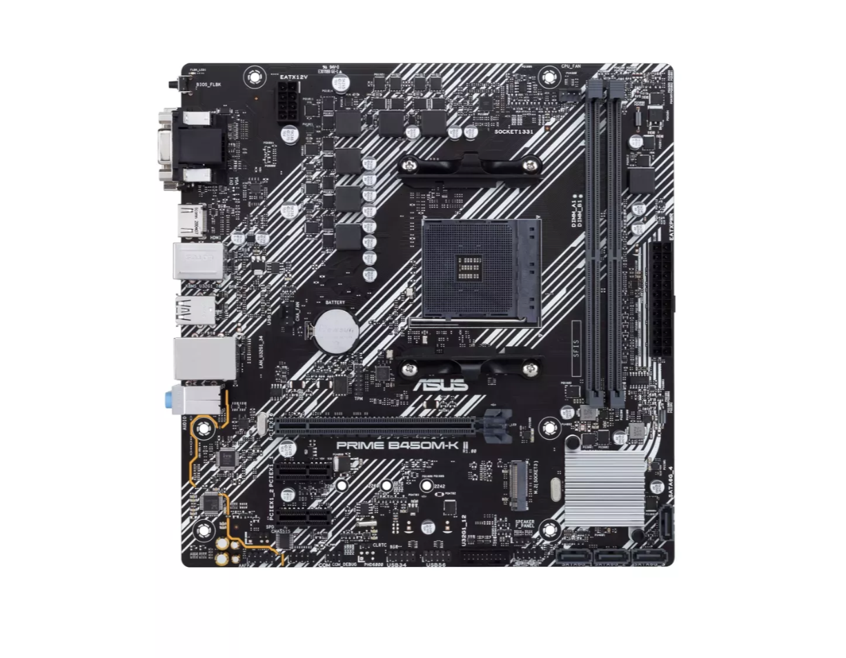 ASUS PRIME B450M-K II Motherboard (PL-AM4-ASU-114)