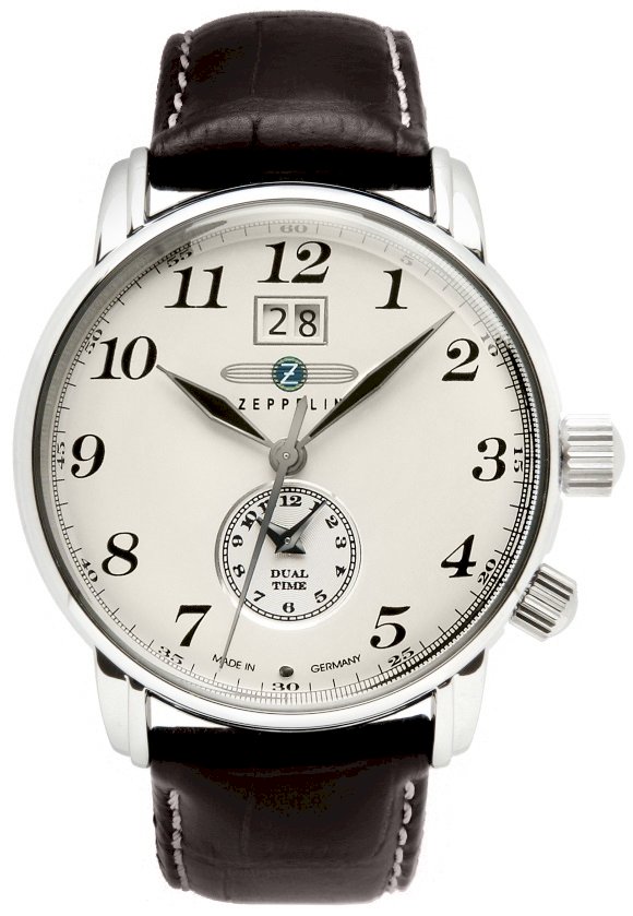 Zeppelin LZ127 Graf Dual Time Men's Watch 7644-5